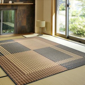 Tatami Rug Carpet Ukyo Beige non-slip type Made in Japan