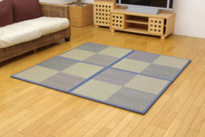tatami rush grass mat blue