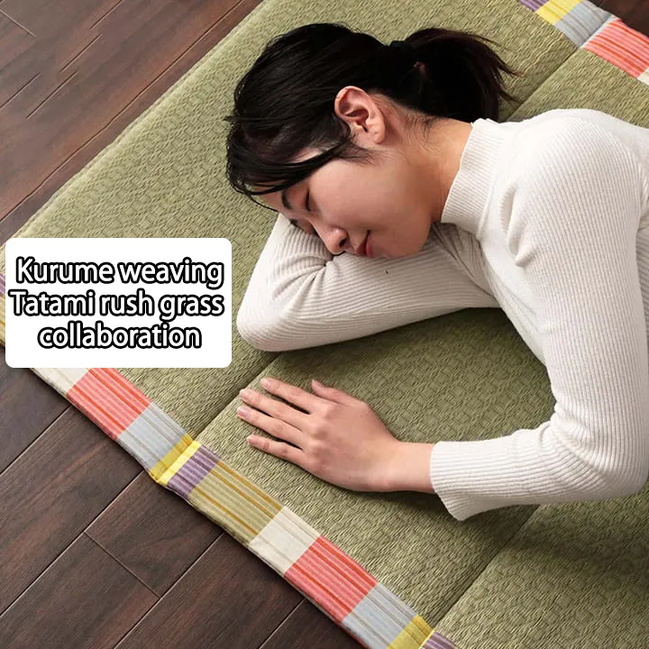 IKEHIKO Japanese rush grass Tatami Mattress Foldable Bed Floor Futon Made  in JP