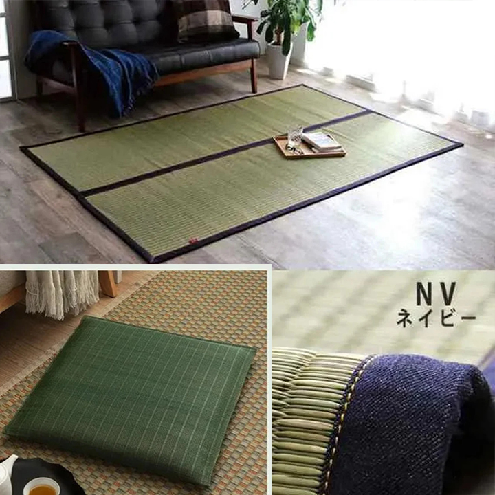 Tatami mat rug Okinawa carpet Navy color and Tatami ZABUTON