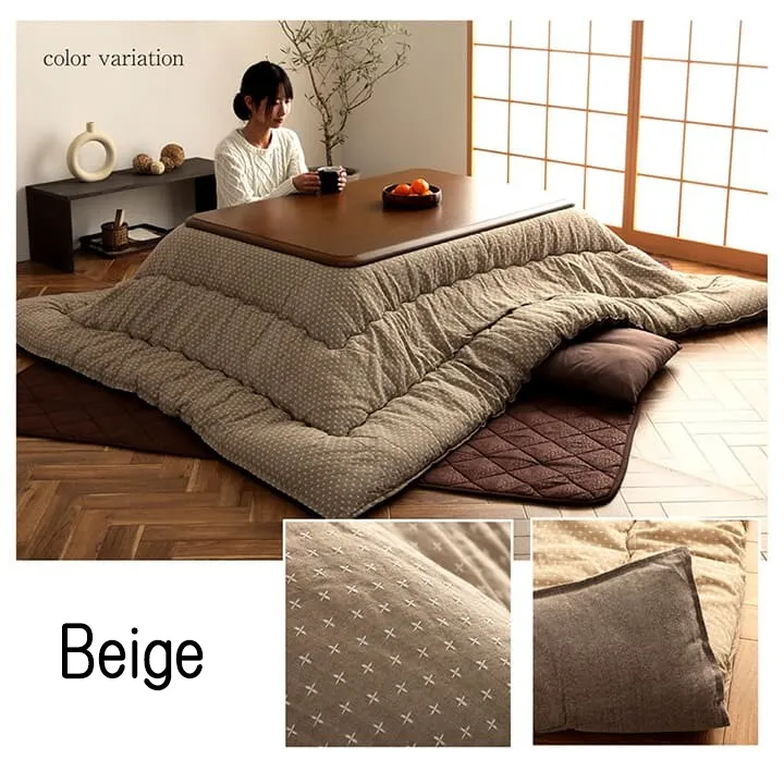 Japanese Kotatsu Futon, Kotatsu Blanket, Artisan Handmade (Fabric: Warabe  Filling: Natural Cotton)