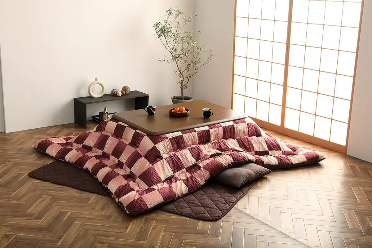 Kotatsu futon traditional checkered design, Tokyo Store
