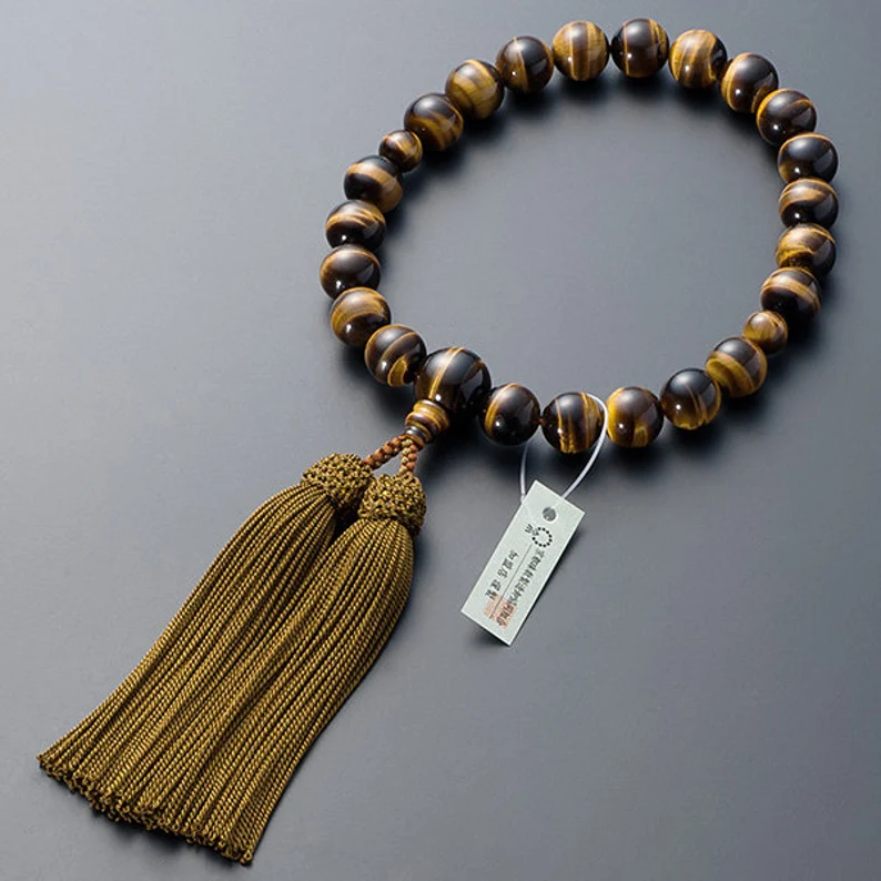 Buy Stripe Ebony Blue Tige Eye Bracelet Father Gift Japanese Juzu Beads  Dhyāna Zen Handmade Kyoto Bracelet for Men Gifts for He/boyfriend/father  Online in India - Etsy