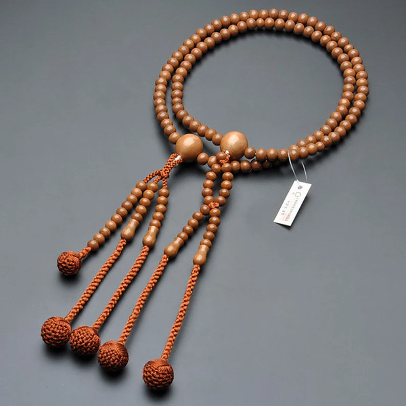 Buddhist Rosary Mala Juzu Prayer beads for men Nichiren sect made in kyoto, Tokyo Store