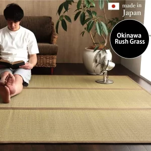 Tatami Rug Carpet Okinawa Rare Rush Grass Non slip type Made in Japan　