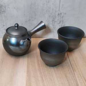 Tokoname ware Kyusu Teapot Yunomi Teacup set handmade master craftsman